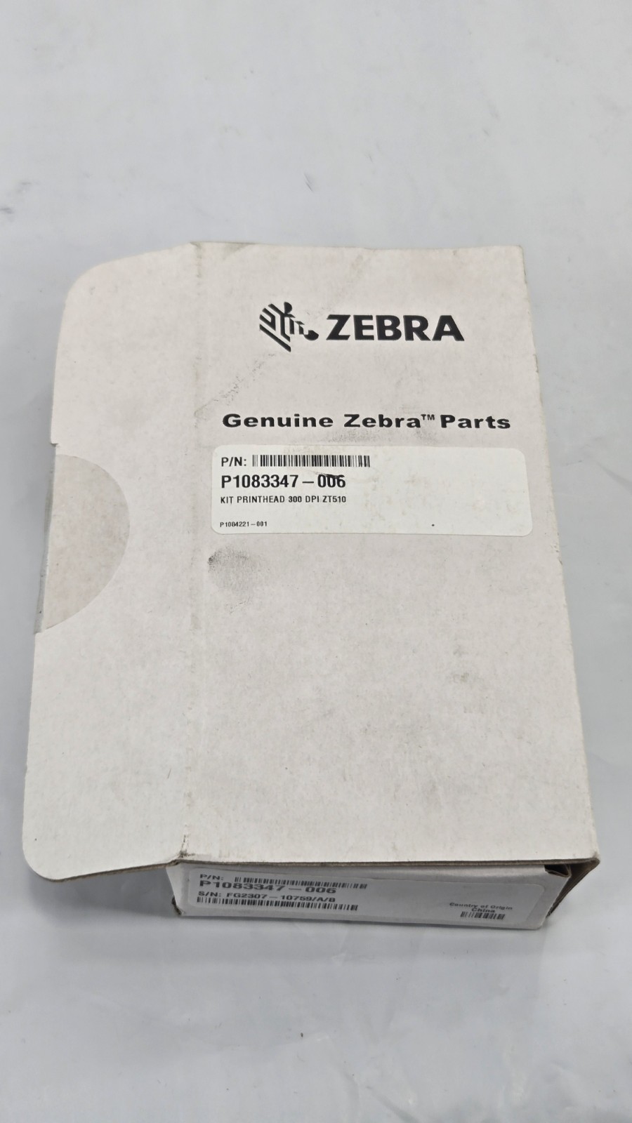 New Open Box Genuine Zebra P1083347-005 ZT510 203 DPI Printhead Kit OEM 