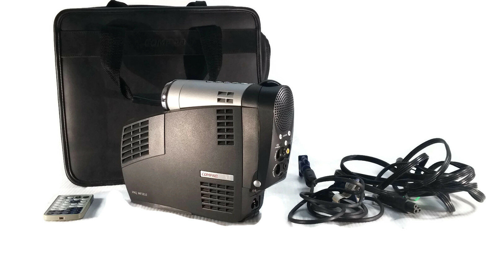 Compaq MP2810 Ipaq Microportable Projector With Carry Case TESTED + Remote 271HR