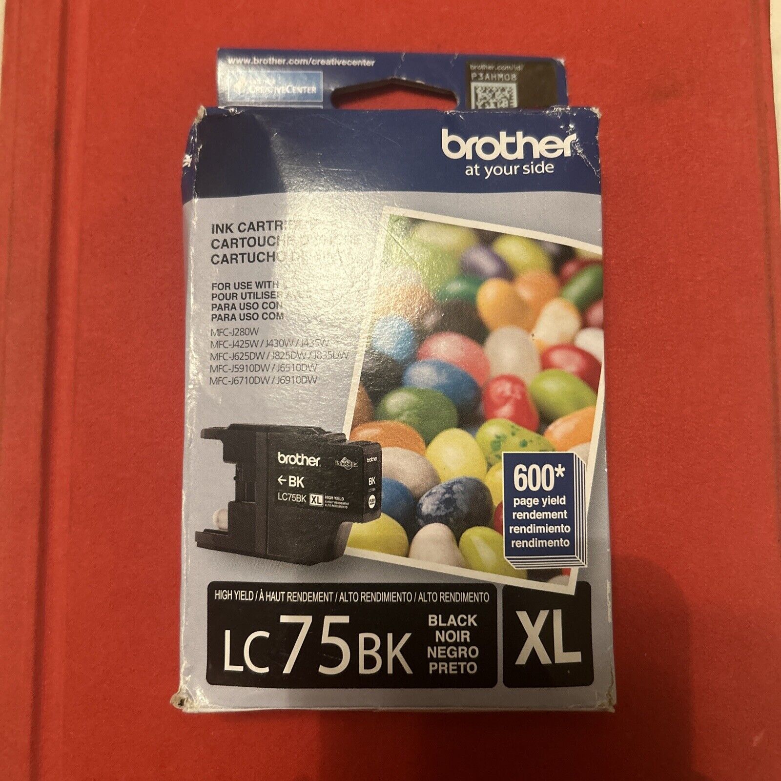 Brother LC75BK XL Black Ink Genuine Brother Cartridge OEM Exp 04.2026