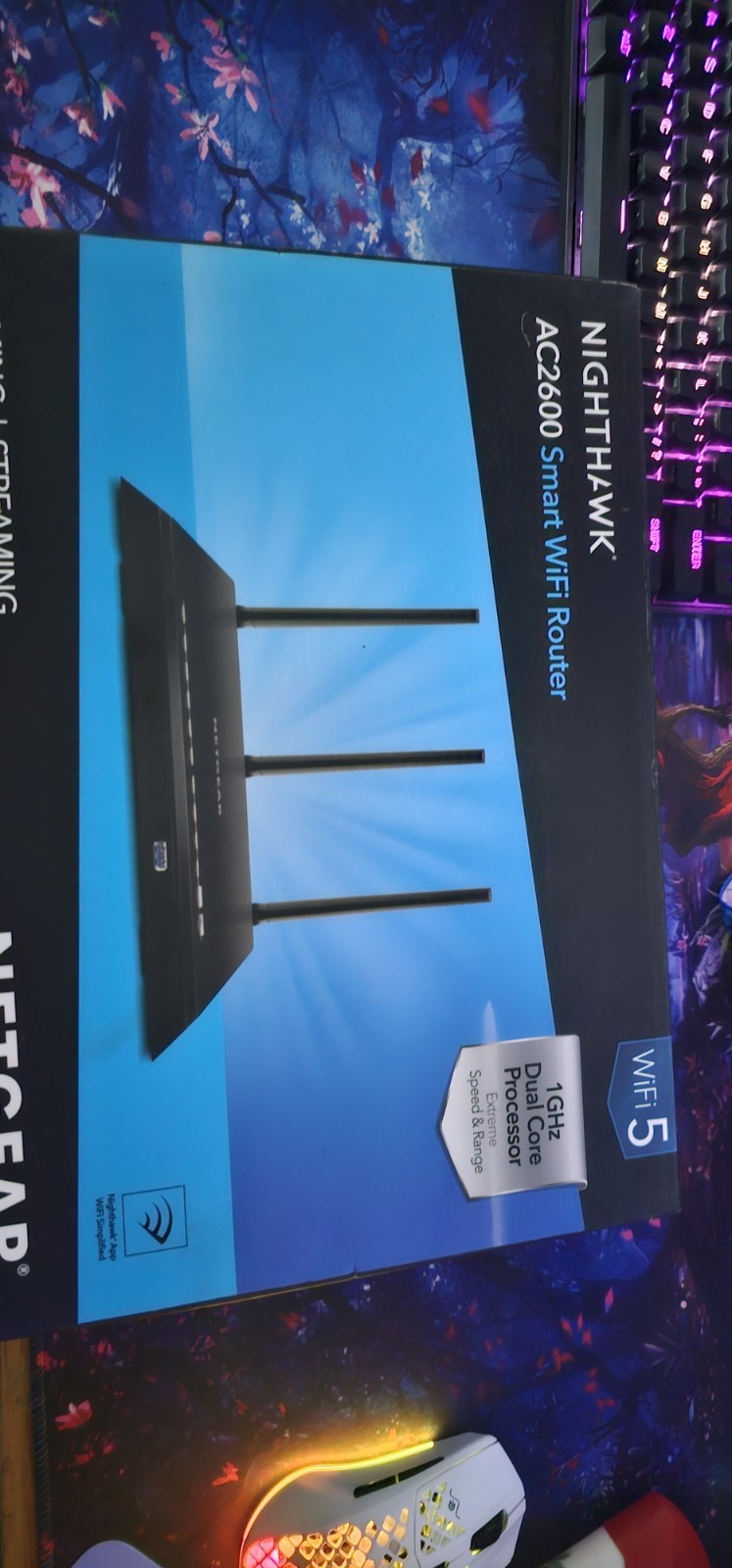 NETGEAR Nighthawk AC2600 Smart WiFi Router Black, 1GHz Dual Core Processor