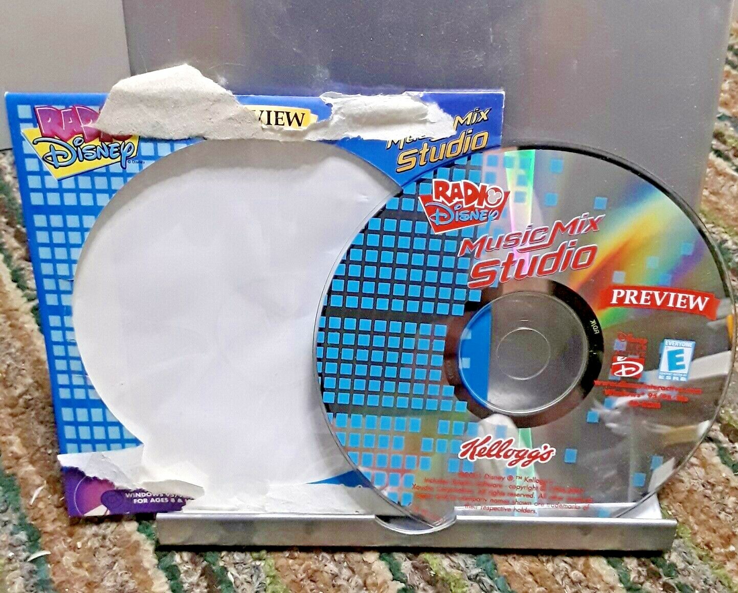 Disney Radio Preview Music Mix Studio CD Rom PC 2001 Kelloggs