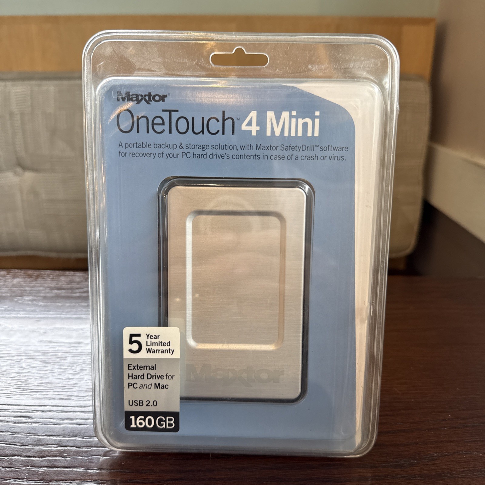 Maxtor OneTouch 4 Mini 160GB USB 2.0 External Portable Hard Drive New/Sealed