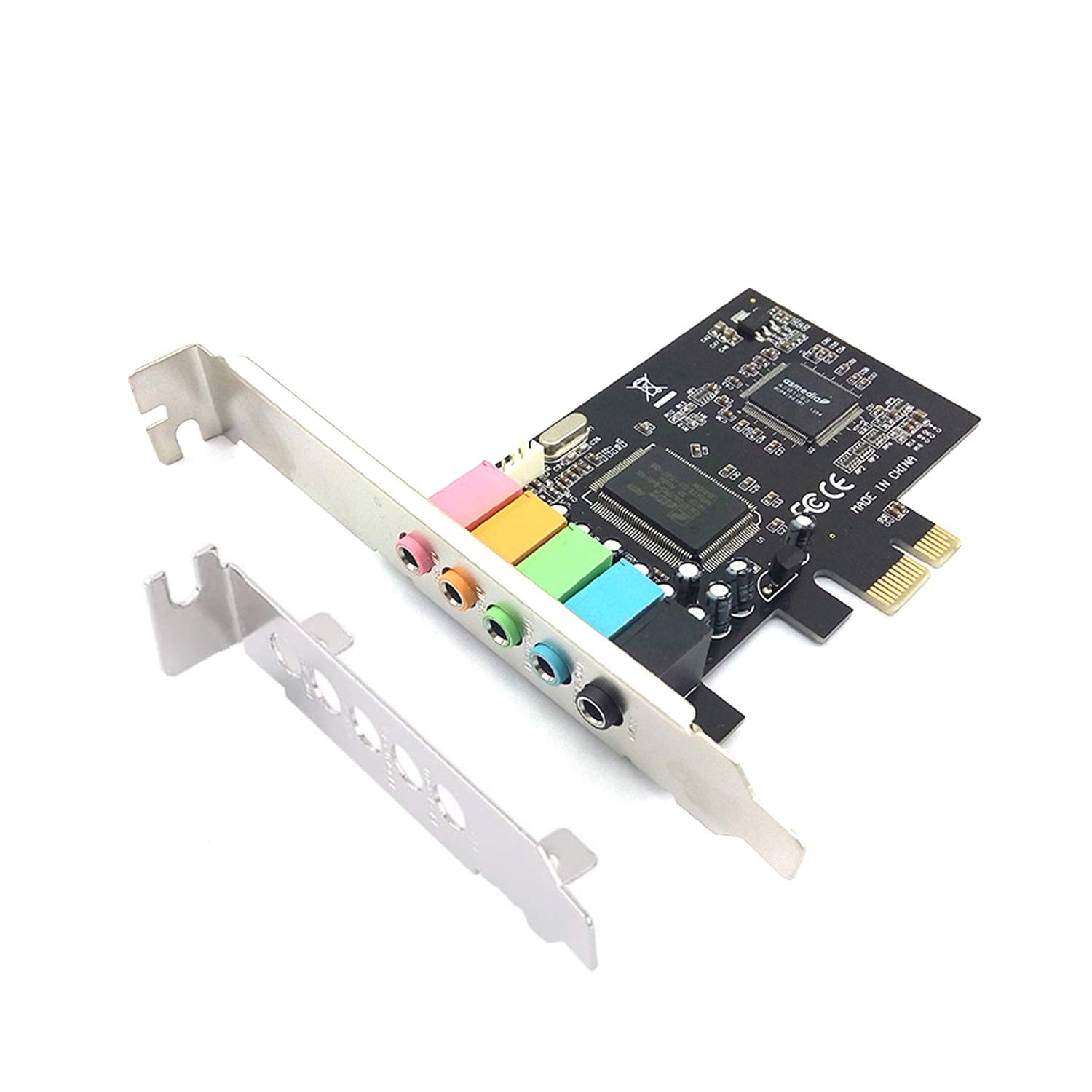 PCIe Sound Card, 5.1 Internal Sound Card for PC Windows 7 with Low Profile Hold...
