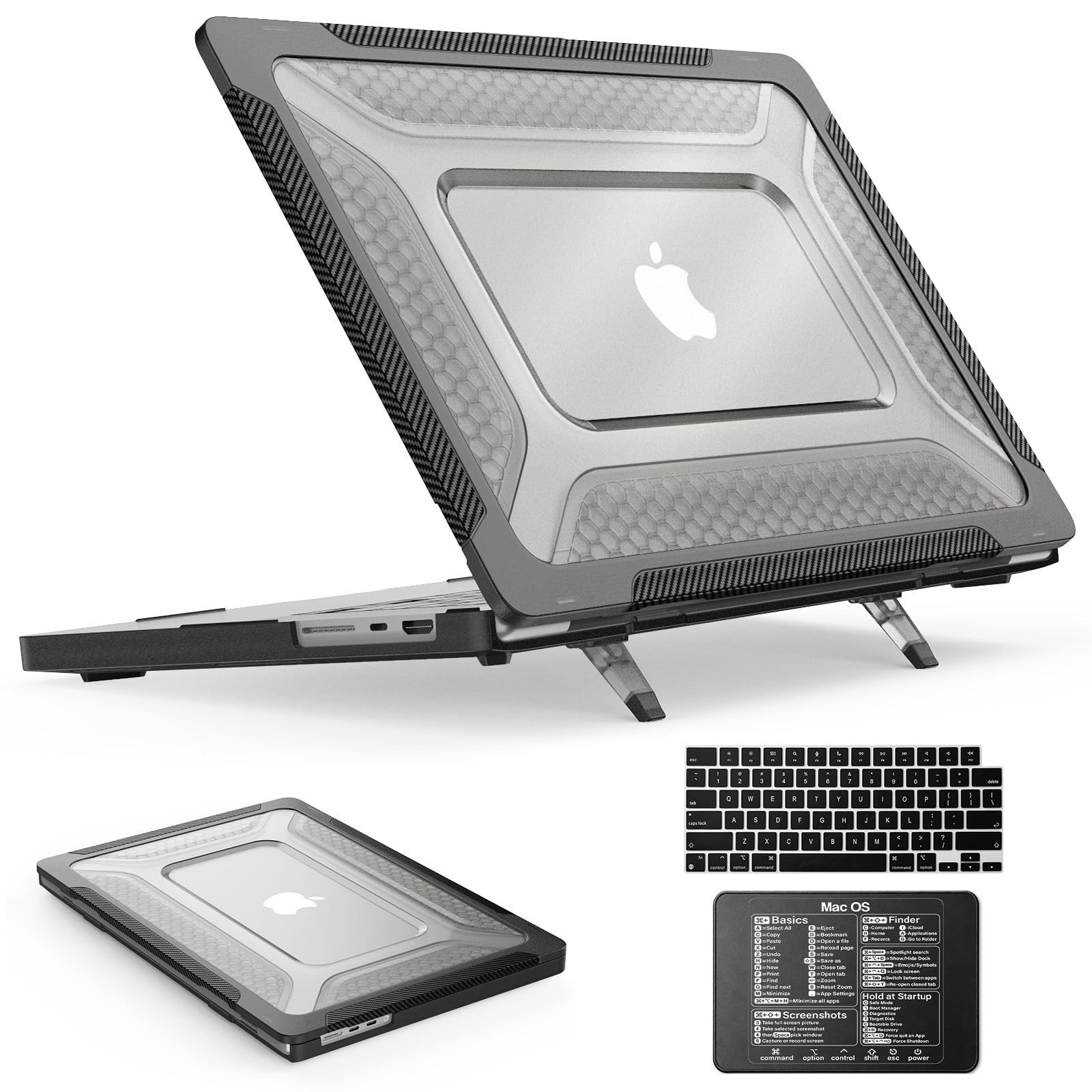 SEYMAC Stock Case For MacBook Pro 16 Inch. Black 