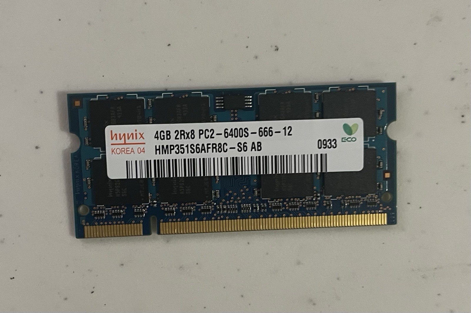 Hynix 4GB PC2 6400 DDR2 800MHz DDR2 6400 LAPTOP MEMORY Ram