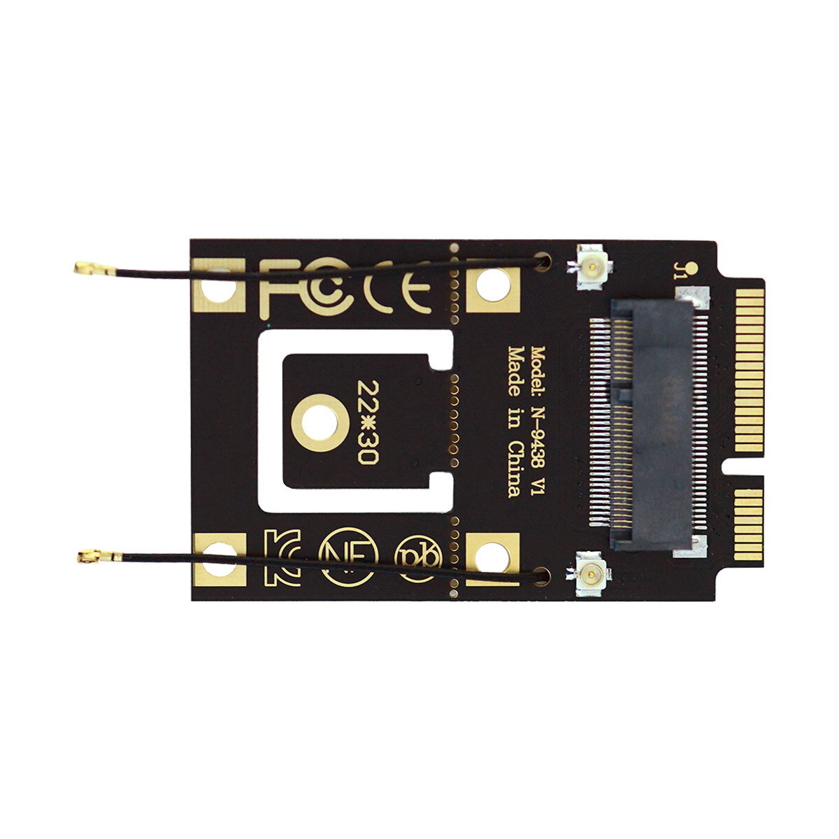 Cablecy 7260 AC Wifi Bluetooth NGFF M.2 Key-A Mini PCI-E Adapter for 9260 8265