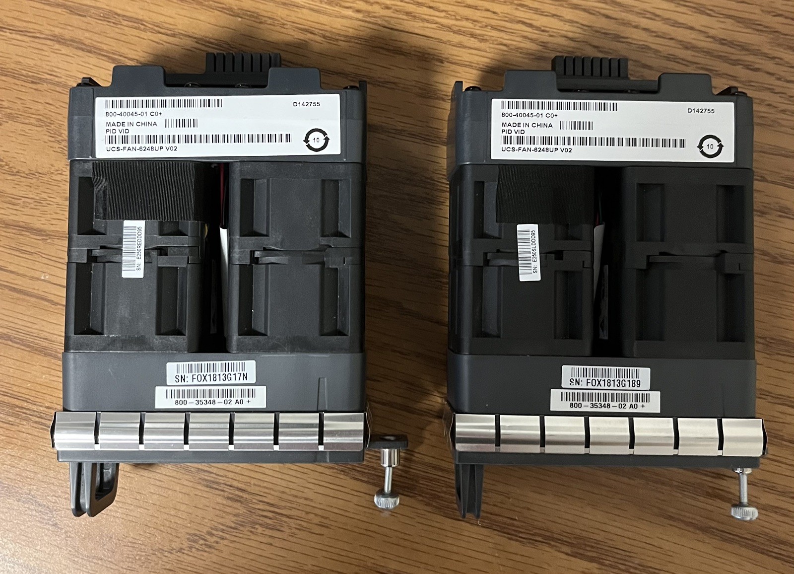 2 Cisco UCS-FAN-6248UP V02 Fan Modules (800-40045-01 C0+)