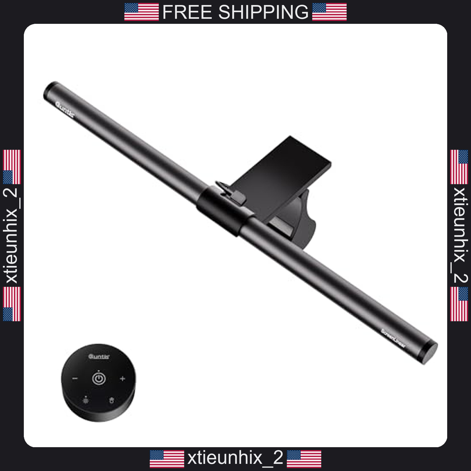 Quntis Monitor Light Bar with Remote, 16.1 Inch, Grey, Eye-Care