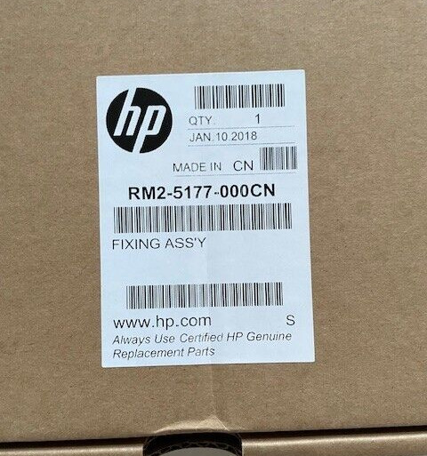 Genuine HP RM2-5177-000CN Fuser Unit Fixing Assy HP 400 New Sealed Bag in Box