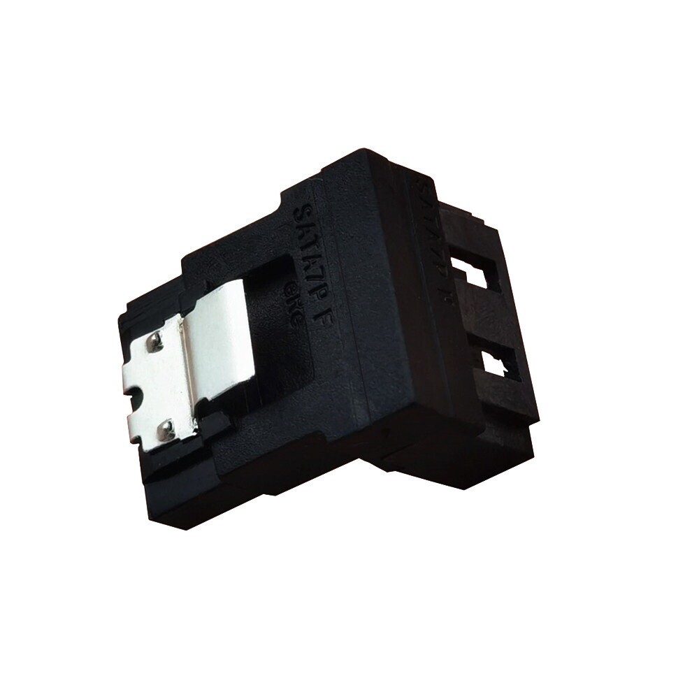 2pcs SATA 7 Pin Female to SATA 7p Male 90° Adpter Motherboard SSD HDD Converter