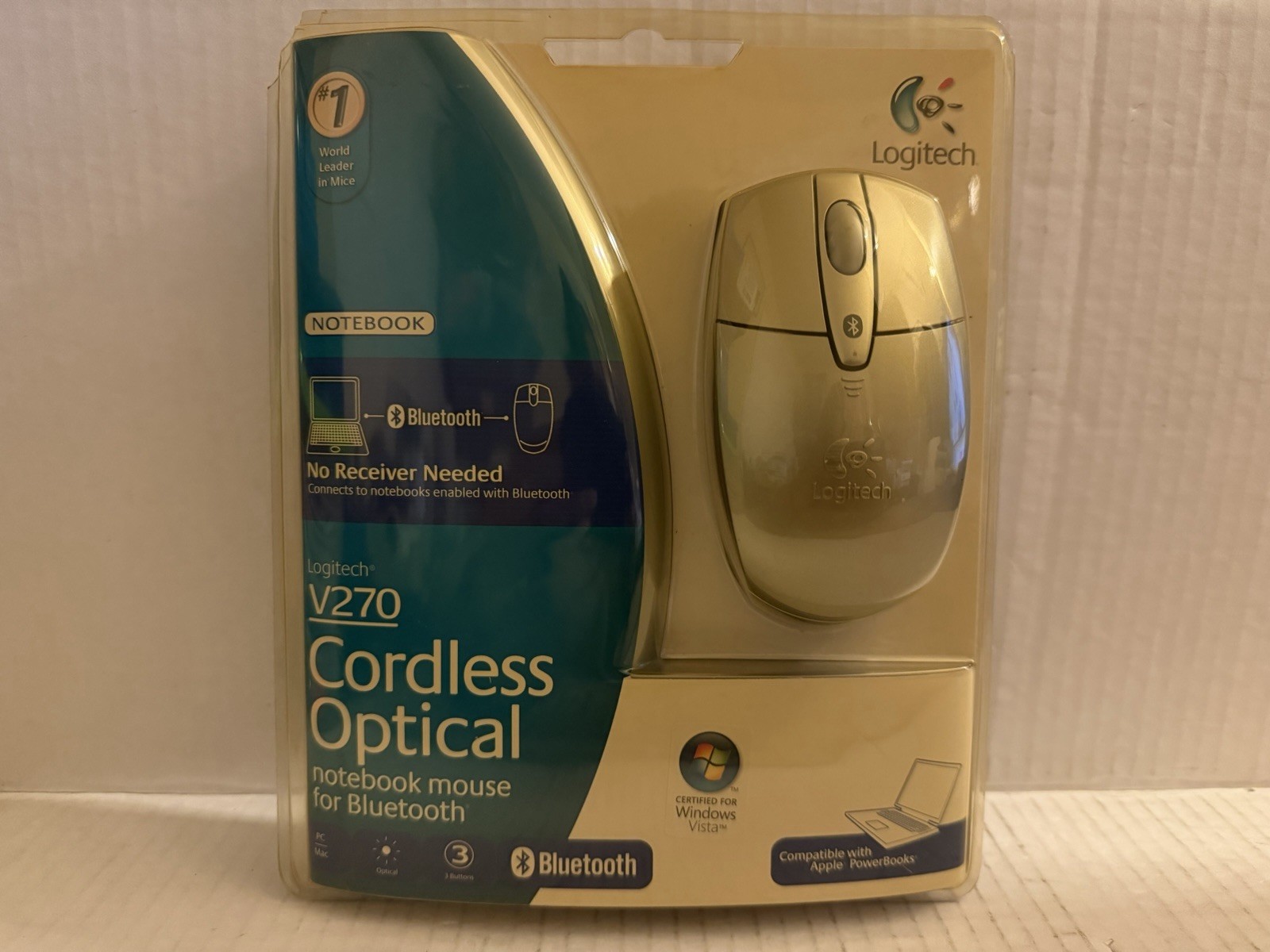 Logitech V270 Cordless Optical notebook mouse for Bluetooth (2005)