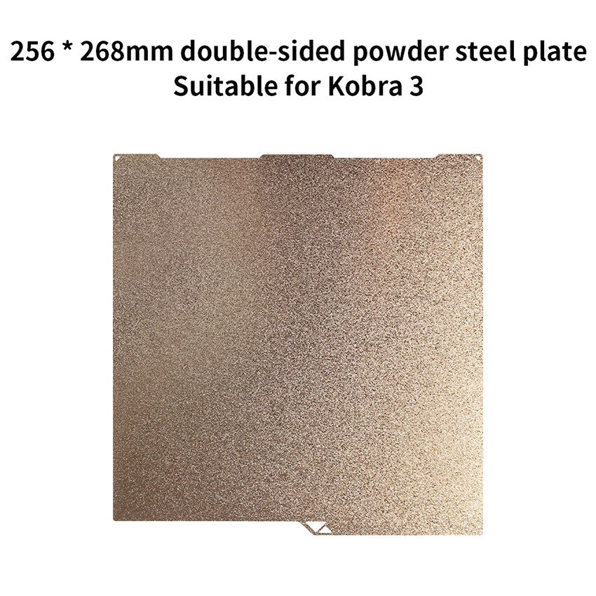 256x268mm Double-sided PEI Powder Steel Plate 3D Printer For Anycubic Kobra 3