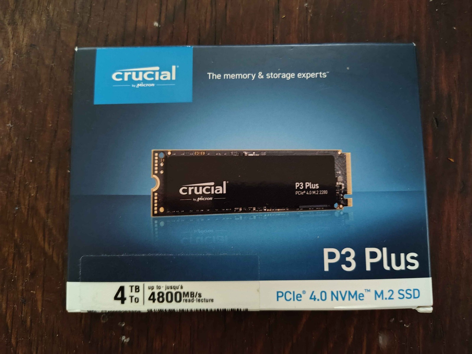 Crucial P3 Plus 4TB PCle 4.0 NVMe M.2 SSD, Brand New Sealed
