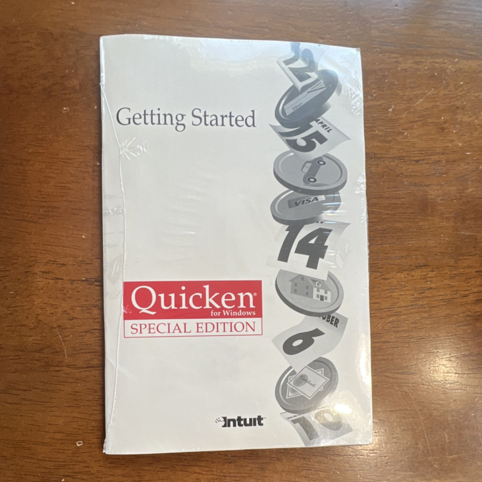Intuit Quicken for Windows Special Edition Getting Started Manual Vintage Sealed