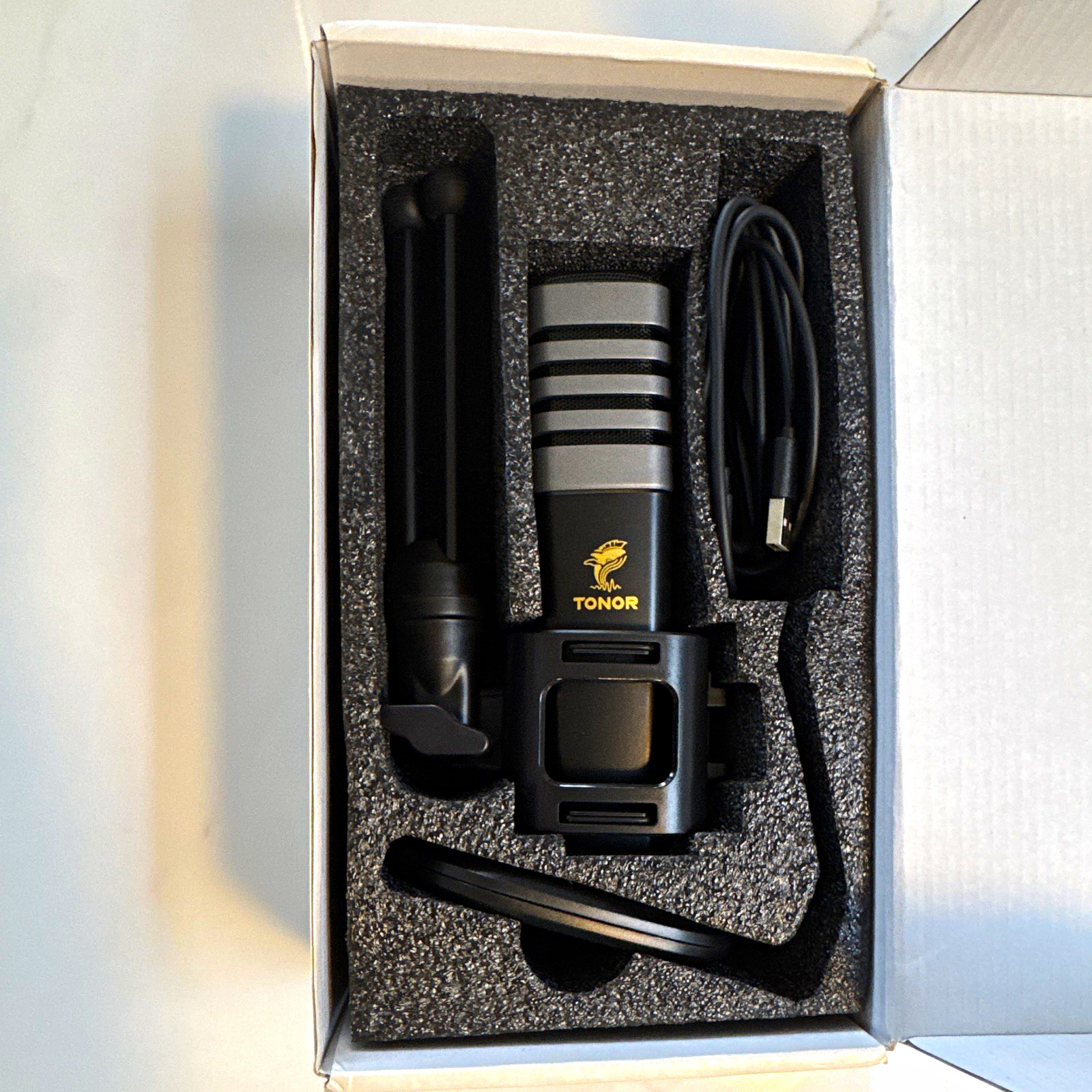 TONOR TC30 USB Condenser Microphone Plug & Play Cardioid w/ Tripod Stand