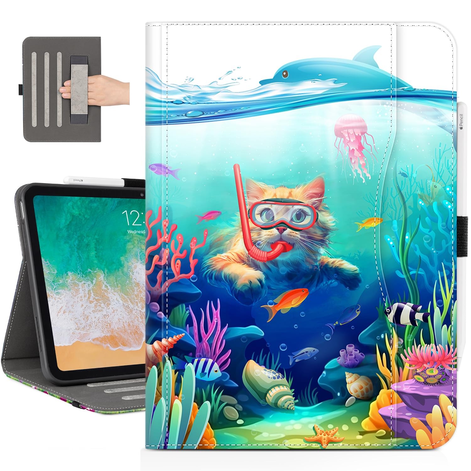 Vimorco for iPad A16 Case, for iPad 11th/10th Generation Case Pencil Holder