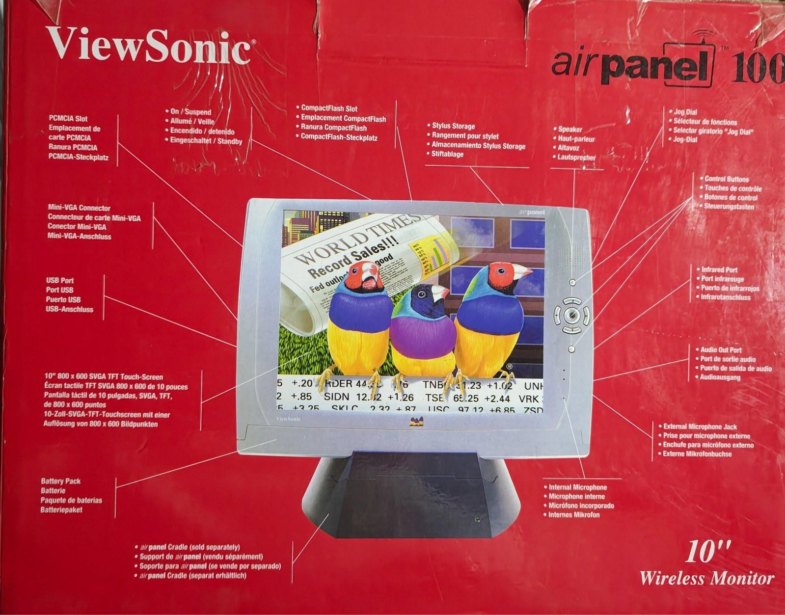 ViewSonic Airpanel V100 Windows CE Tablet 2002 NEW IN BOX 1 of 1? RARE