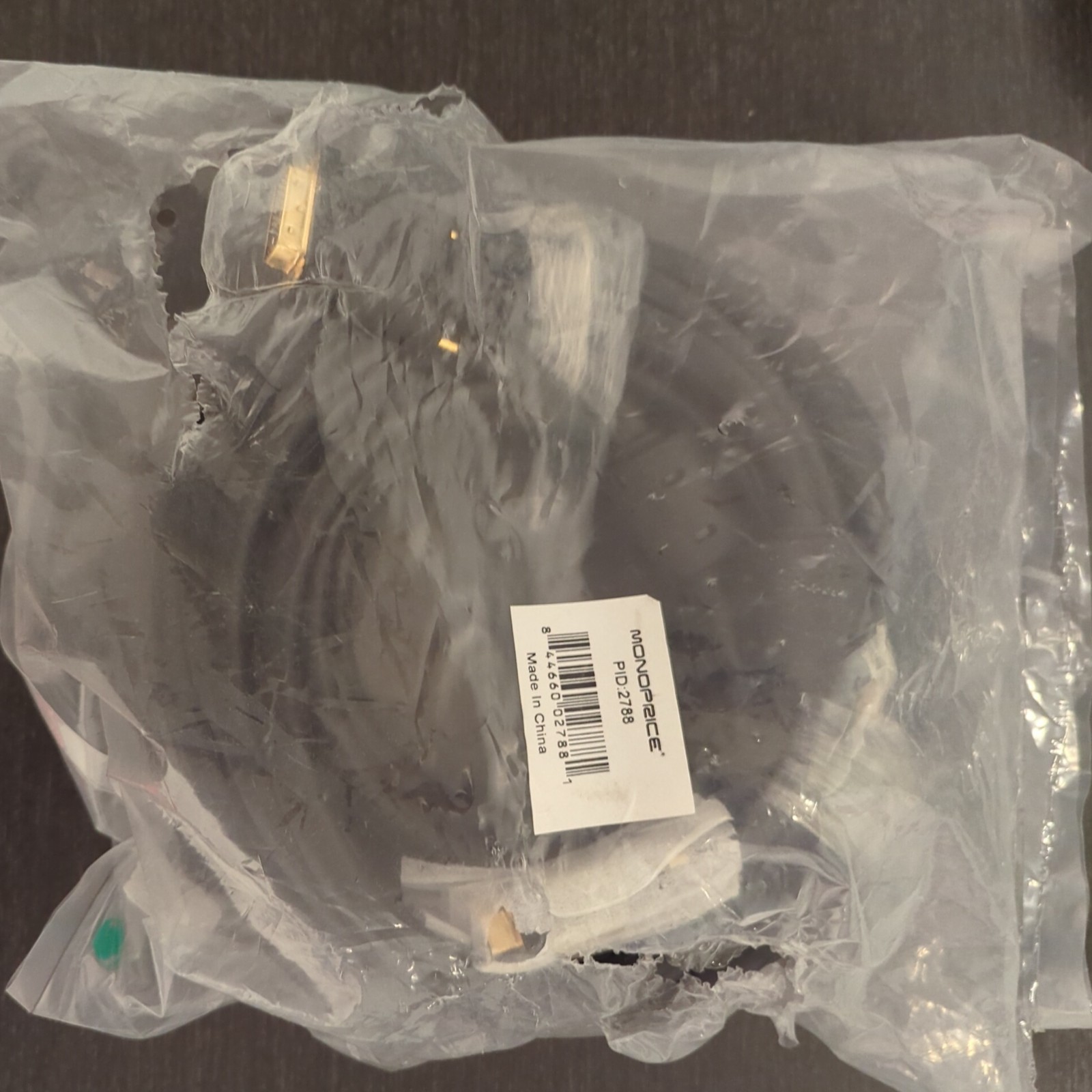 Monoprice 35ft 24AWG CL2 Dual Link DVI-D Cable Black Prod# 2788 UPC#844660027881