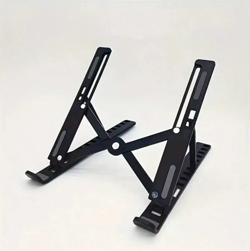 1pc Foldable Laptop Stand Extra Large Height Adjustable 10 Level Desk Holder-NEW