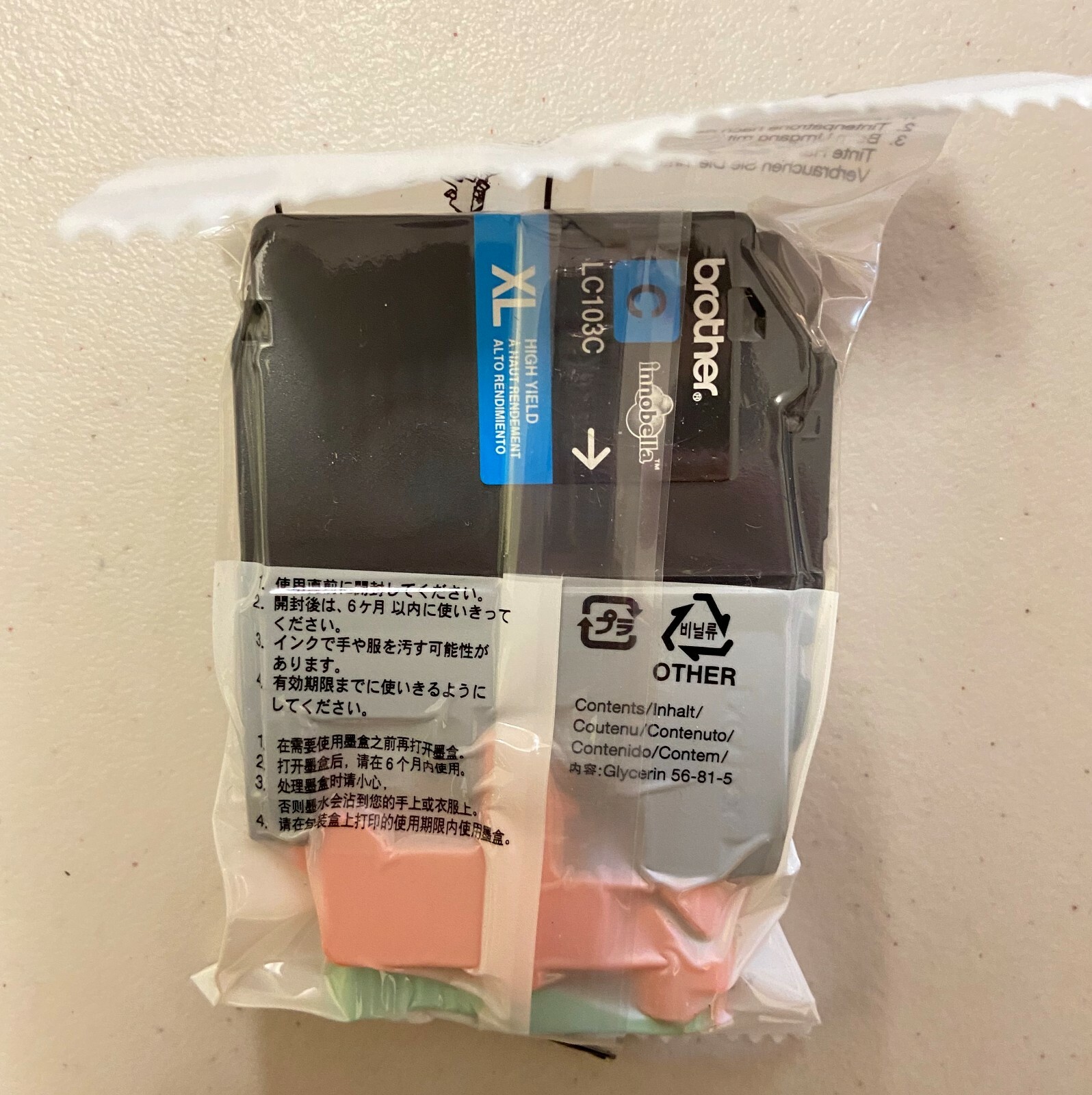 Brother 103 Series of Ink Cartridge, OEM,Original,Good Plastic Bag,Various Color