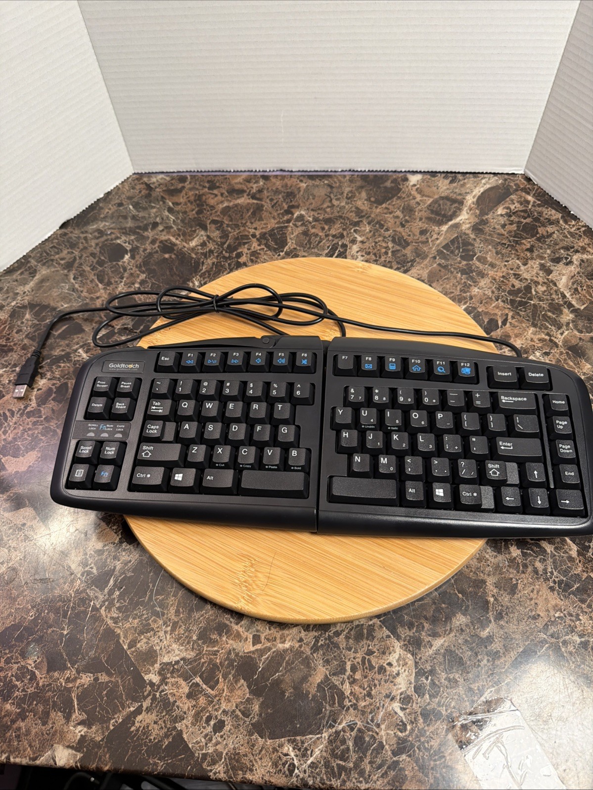 Goldtouch SK-2730 Black Ergonomic Adjustable Split USB Keyboard