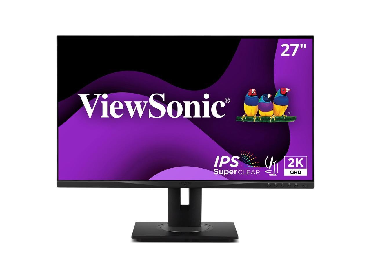 ViewSonic VG2748A-2K 27 Inch IPS QHD Ergonomic Monitor with Ambient Light Sensor
