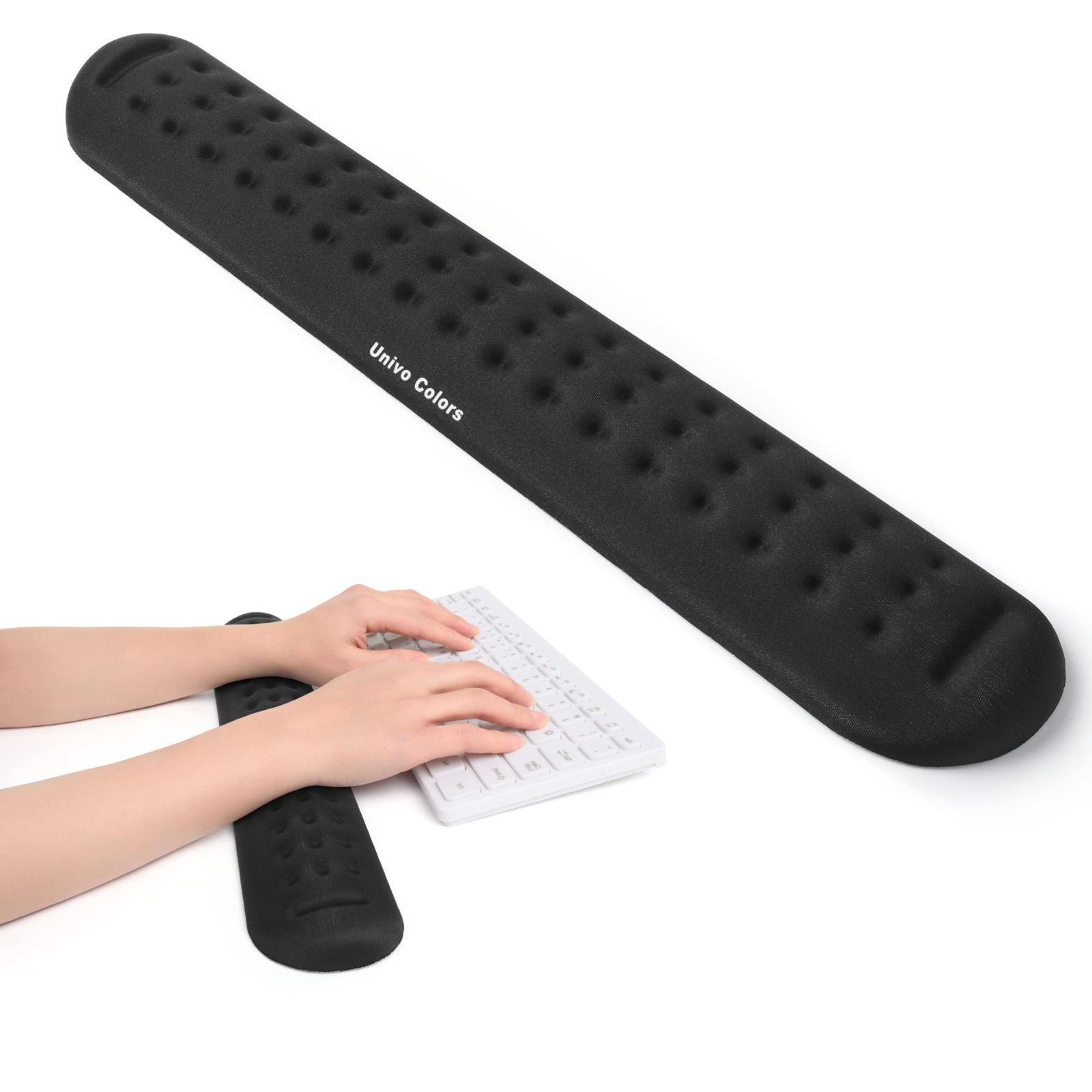 Ergonomic Memory Foam Keyboard Wrist Rest Pad - Soft Gel Support for Gaming, Off