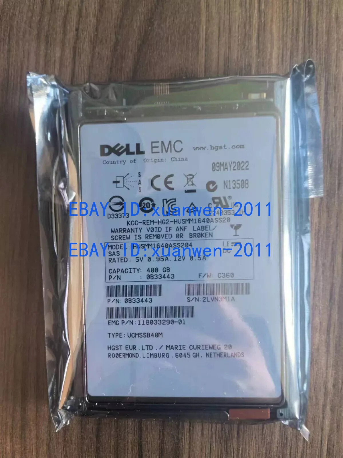 EMC unity D3FC-2S12FX-400 005052254 005052255 400GB SAS SSD
