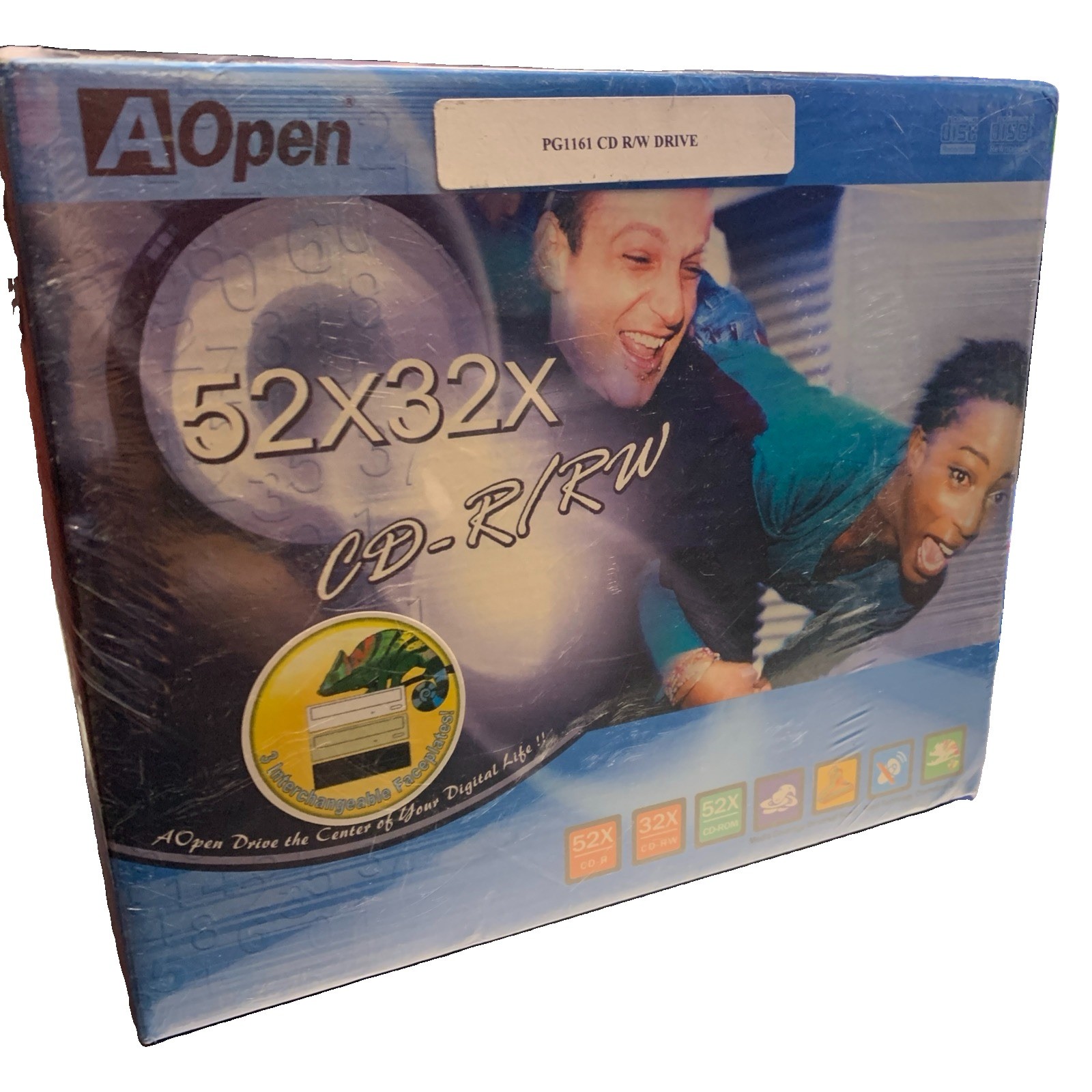 Vintage Aopen CD-R/RW 52x32x Computer Disk Drive New