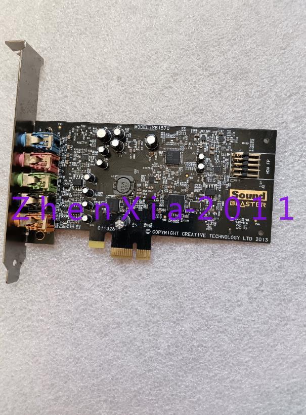 1pc used Creative PCIE SB1570 Sound Card by DHL/Fedex shipping