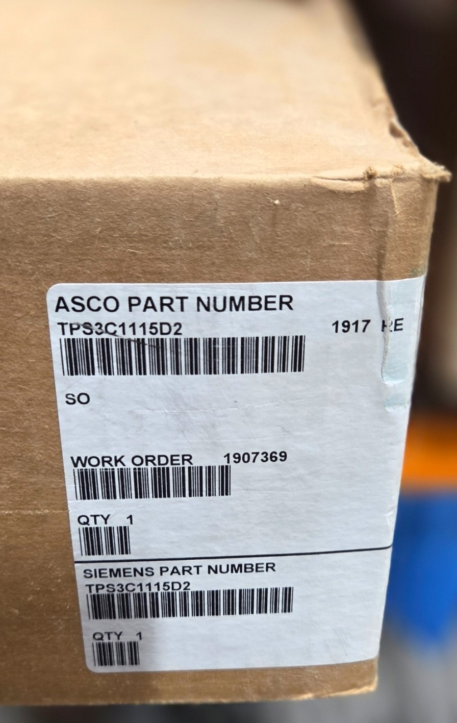 NEW Siemens Asco Type 1 Surge Protective Device TPS3C1110D2