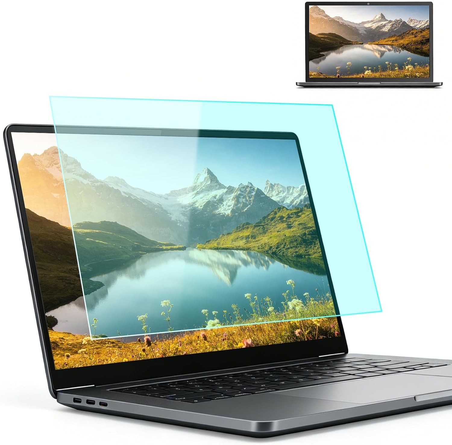 Matte Anti Glare Film UV Blocking Screen Protector 15.6 Inch 16:9, 2-Pack