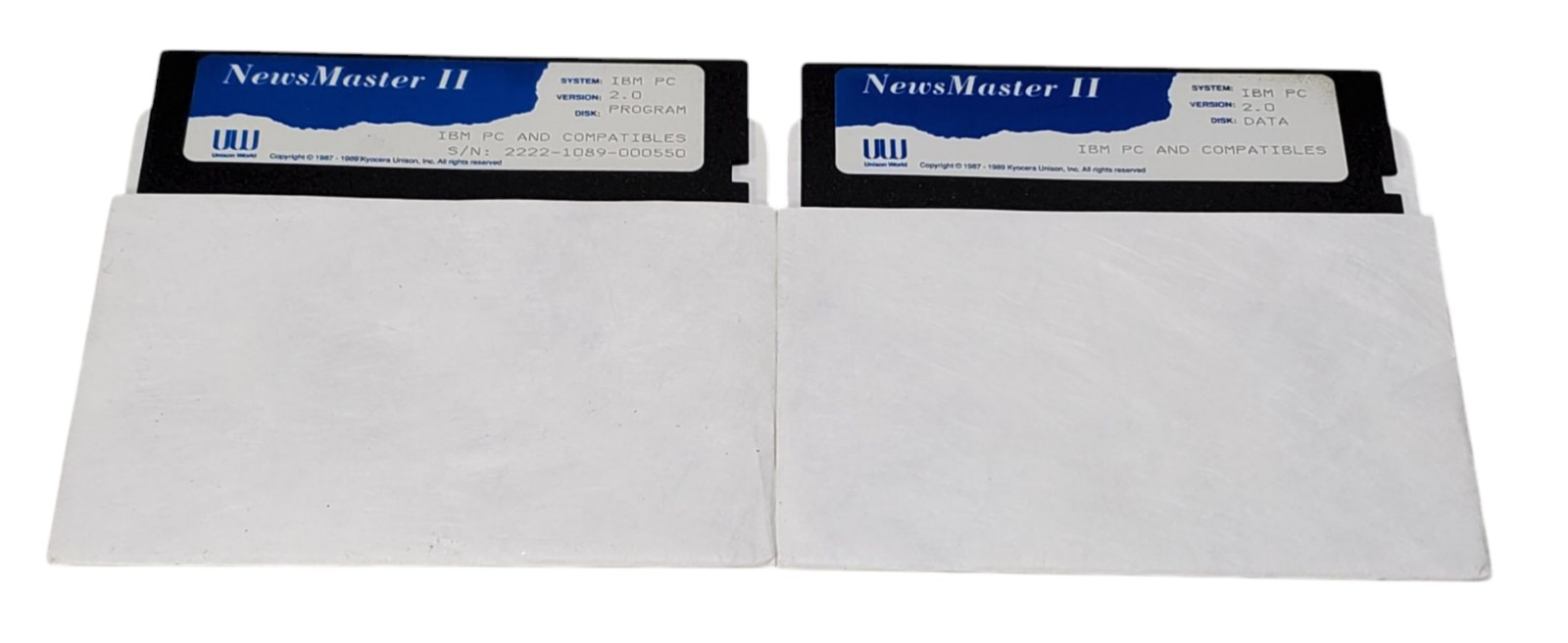 Vintage News Master II 5.25 Disks IBM DOS Computer Software