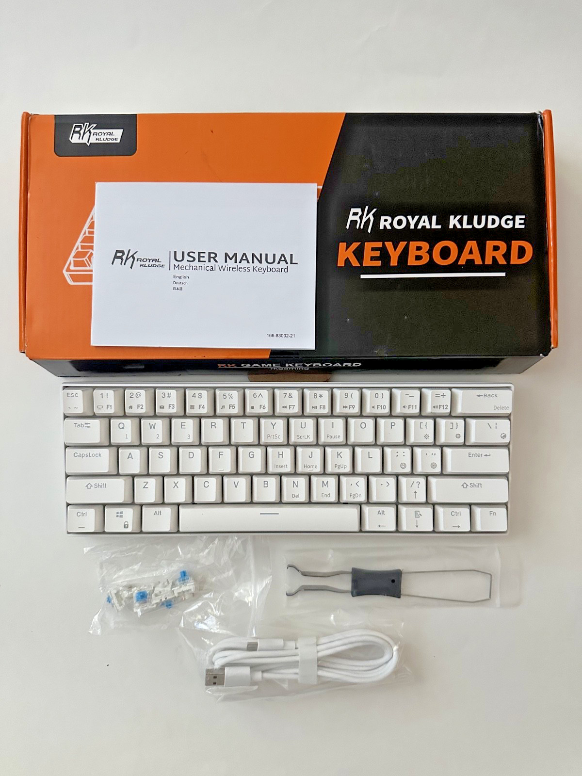 Mechanical Gaming Wireless Keyboard Royal Kludge RK61 Blue Switch Hot-Swap