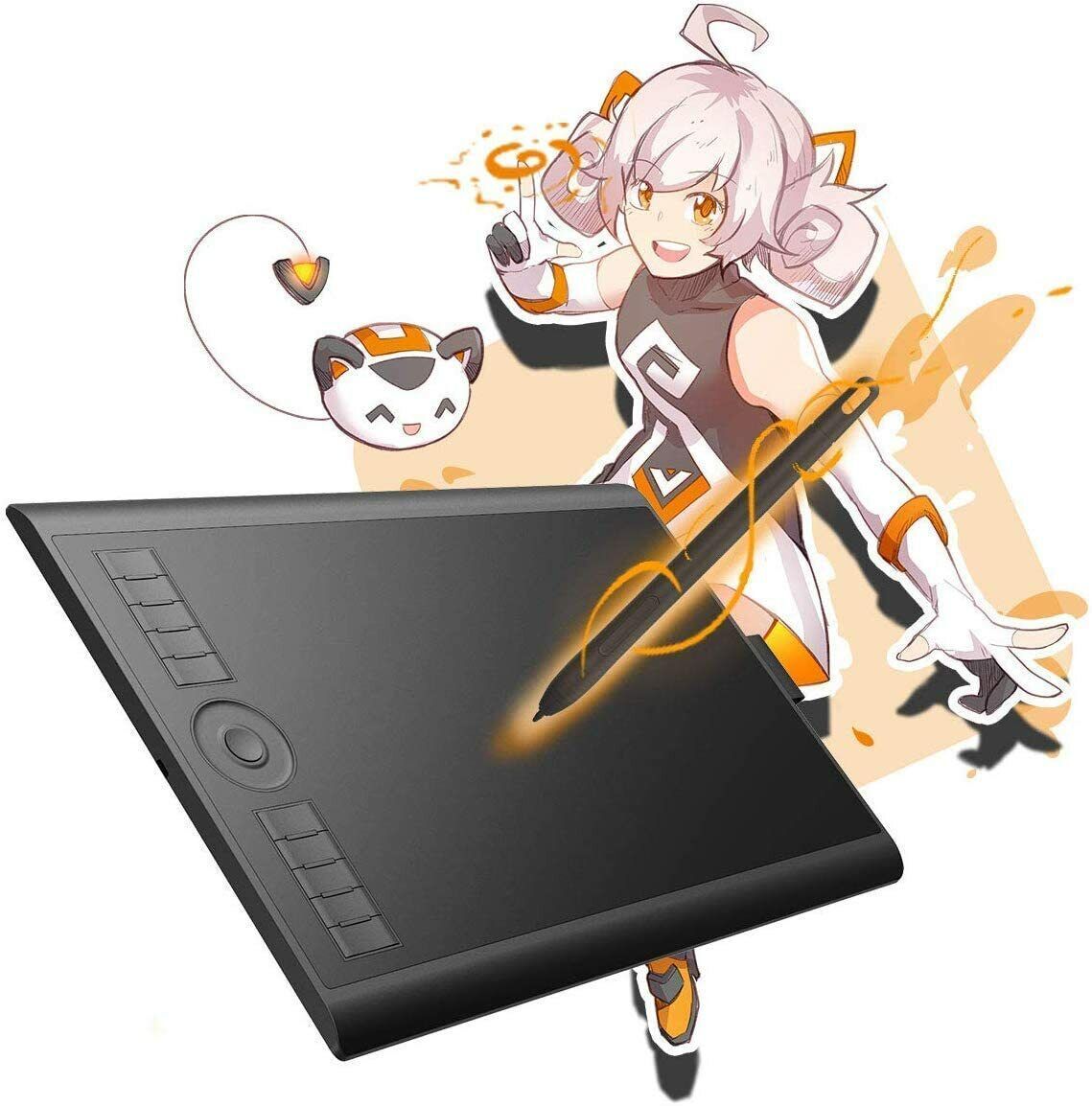 GAOMON M10K2018 10x6.25'' Graphic Drawing Tablet w/ 8192 Levels of Pressure