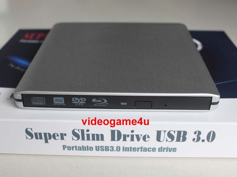 USB 3.0 Ultra Slim External Panasonic UJ272 3D Blu-Ray Burner Writer BD-RE DVD