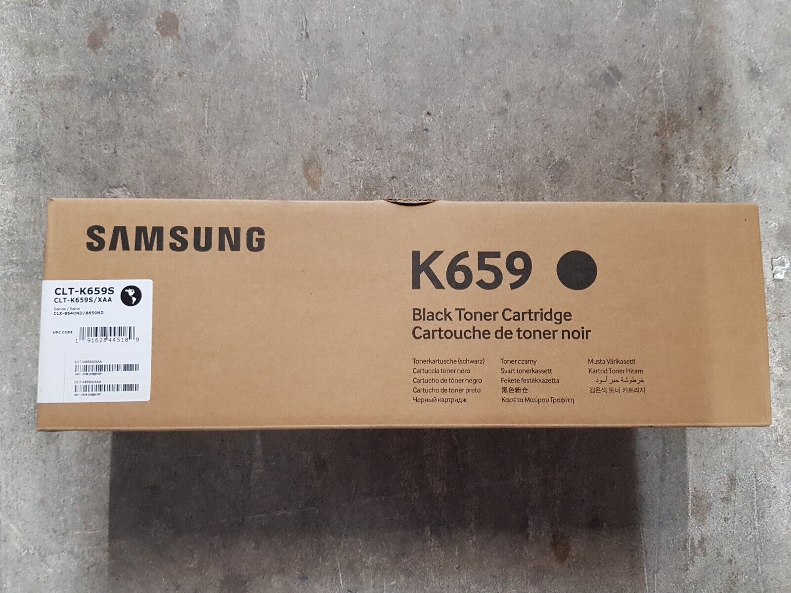 Genuine Samsung CLTK659S Black Toner Cartridge CLX-8640ND/8650ND Series BNIB