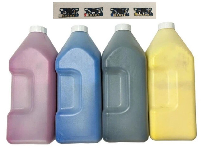 4KG COMPATIBLE TONER REFILL KONICA MINOLTA MagiColor 7450 + 4 CHIPS C-Y-M-K
