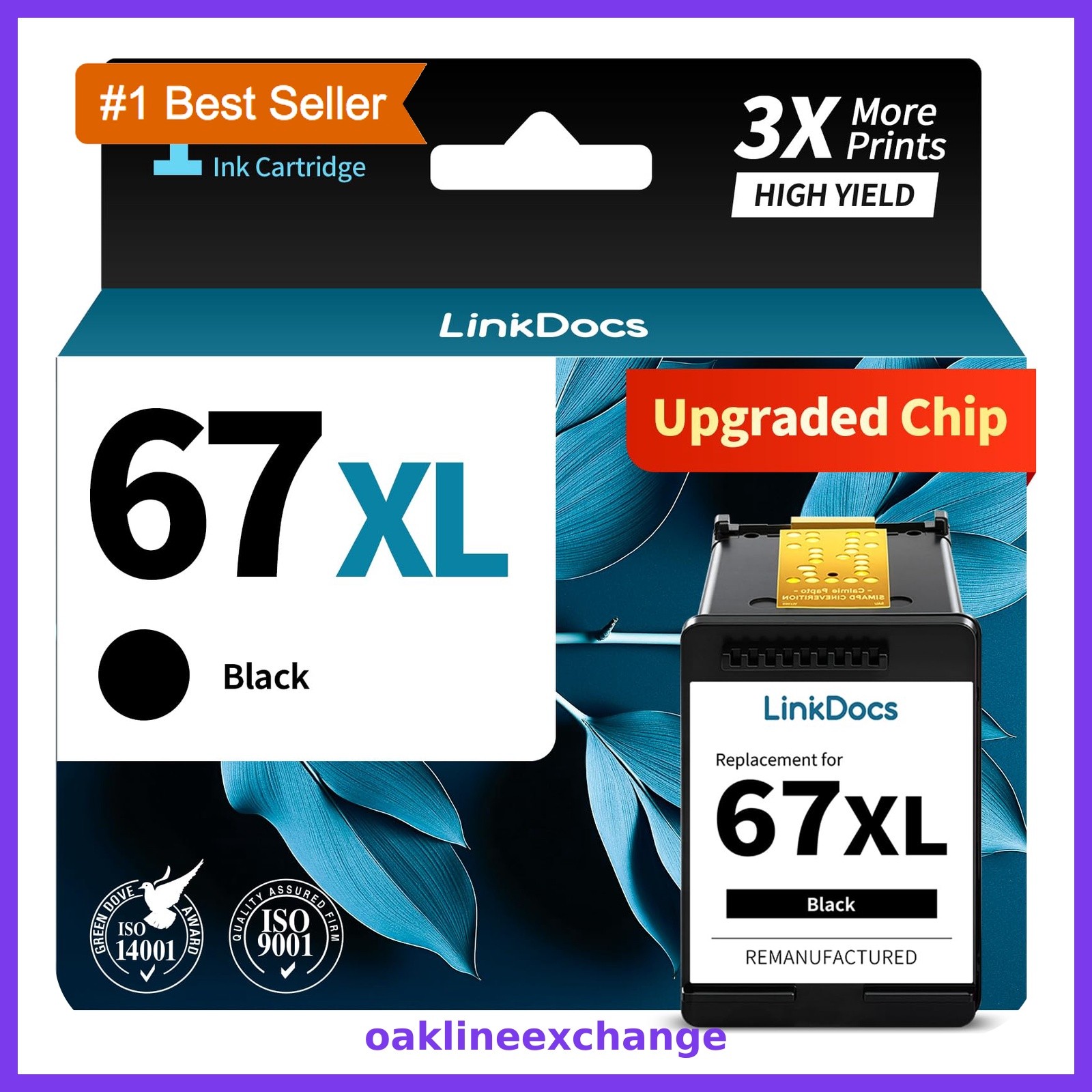 LinkDocs 1pk 67XL BK Ink Cartridge