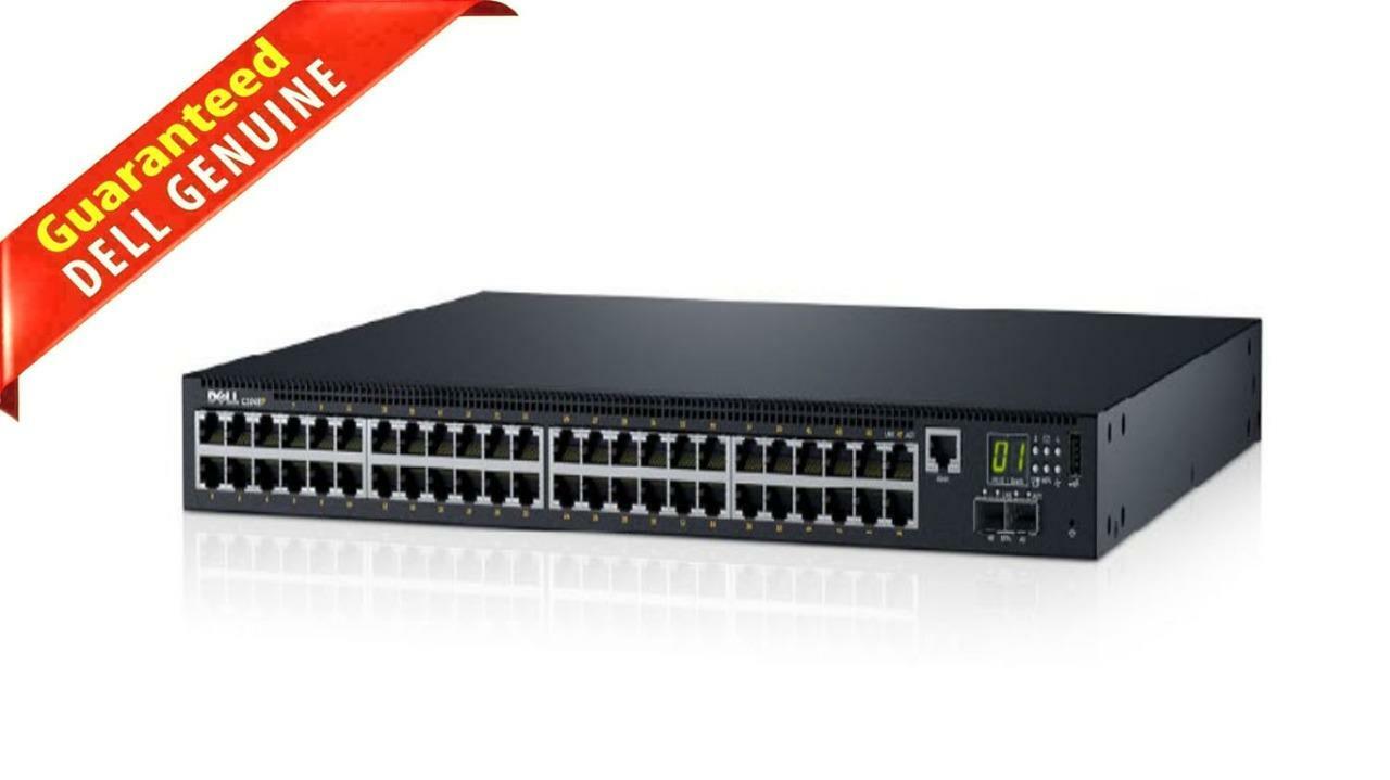 OEM Dell Networking C1048P 48 Port x 1GbE PoE+ RJ45 Ports + 2 x SFP+Switch J9K8D