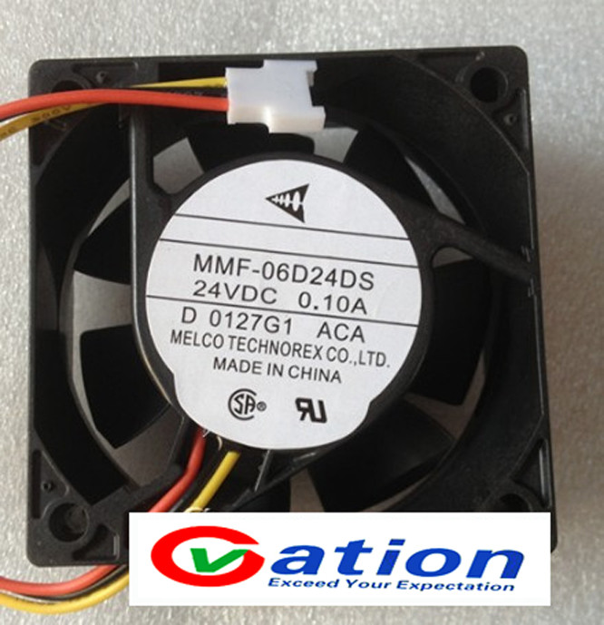 For Melco Technorex MMF-06D24DS-ACA fan 24V 0.1A 60*60*25MM[M158a]