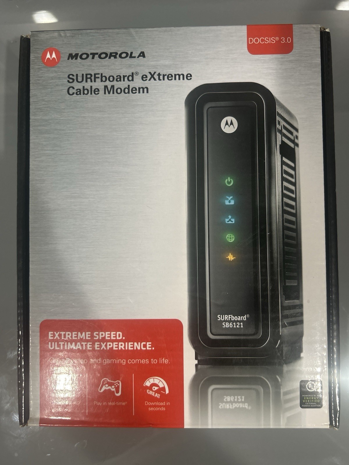 Motorola SURFboard Extreme Cable Modem SB6121 Docsis 3.0 Up To 160 Mbps