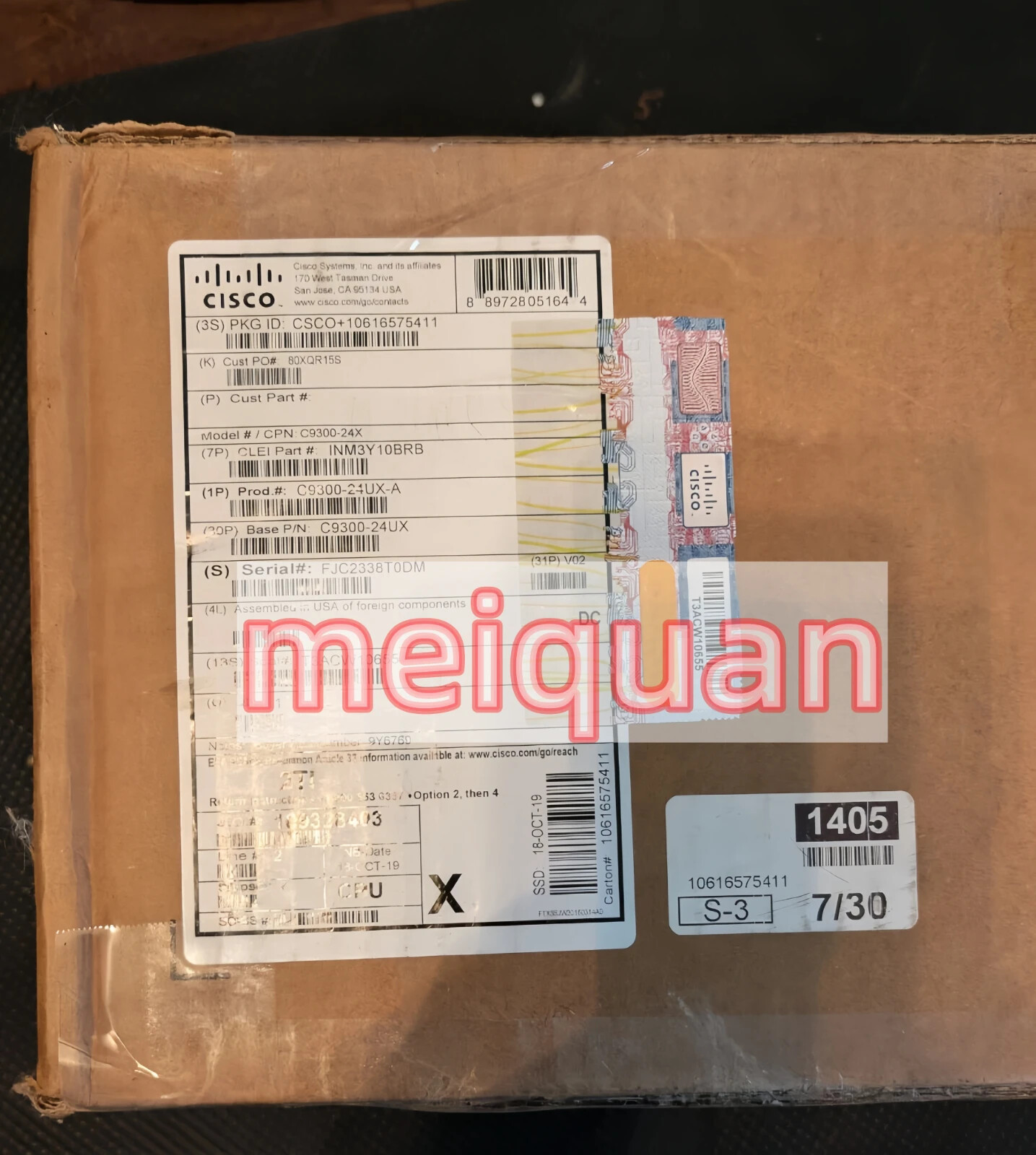 1PCS NEW Cisco C9300-24UX-A Ethernet Switch 1-year warranty 