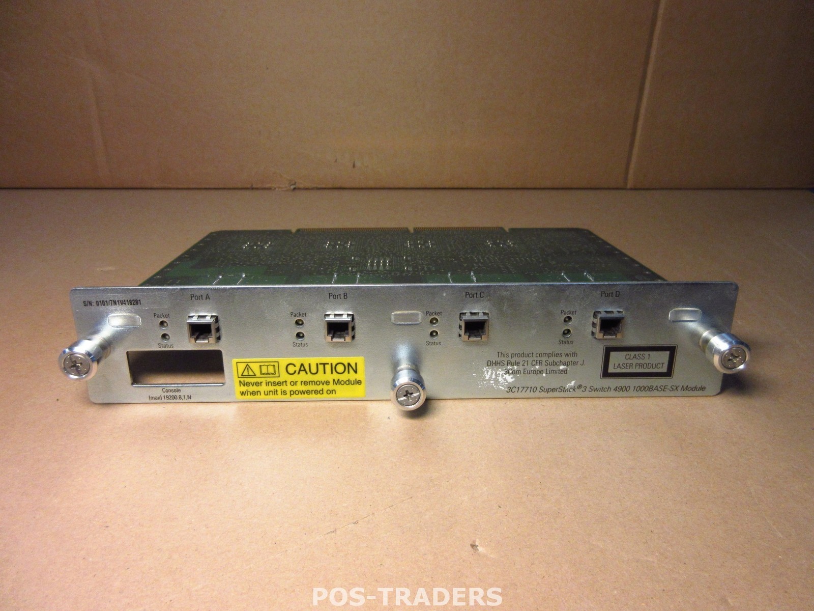 3Com 3C17710 SuperStack 3 Switch 4900 1000 Base-SX Module - CARD ONLY
