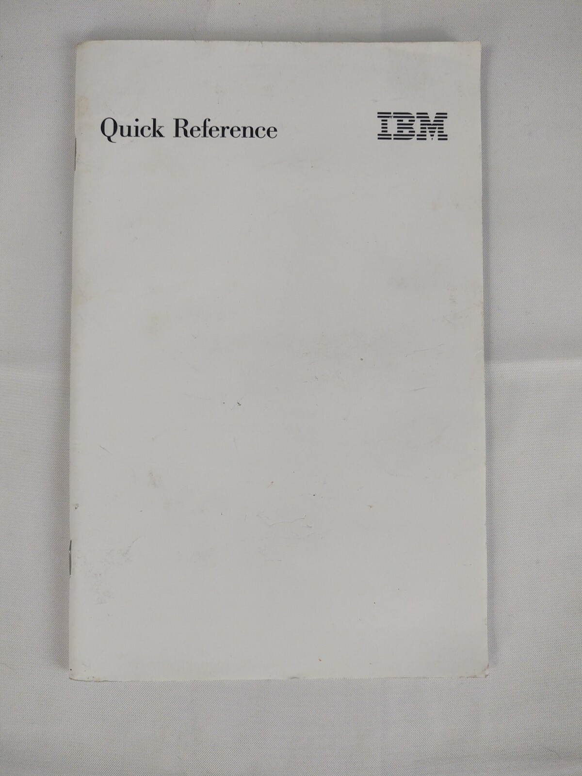 Vintage IBM Quick Reference Manual Booklet Book Part Number: 19K6728 Computer