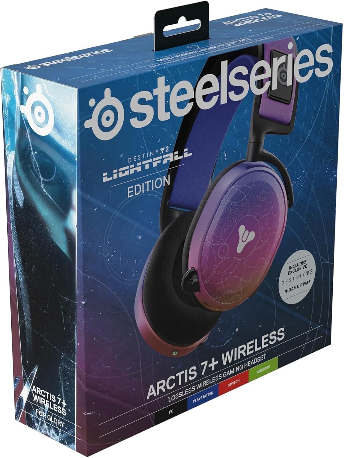 Gaming Headset Wireless Arctis 7+ Destiny 2 End of Light Edition SteelSeries 