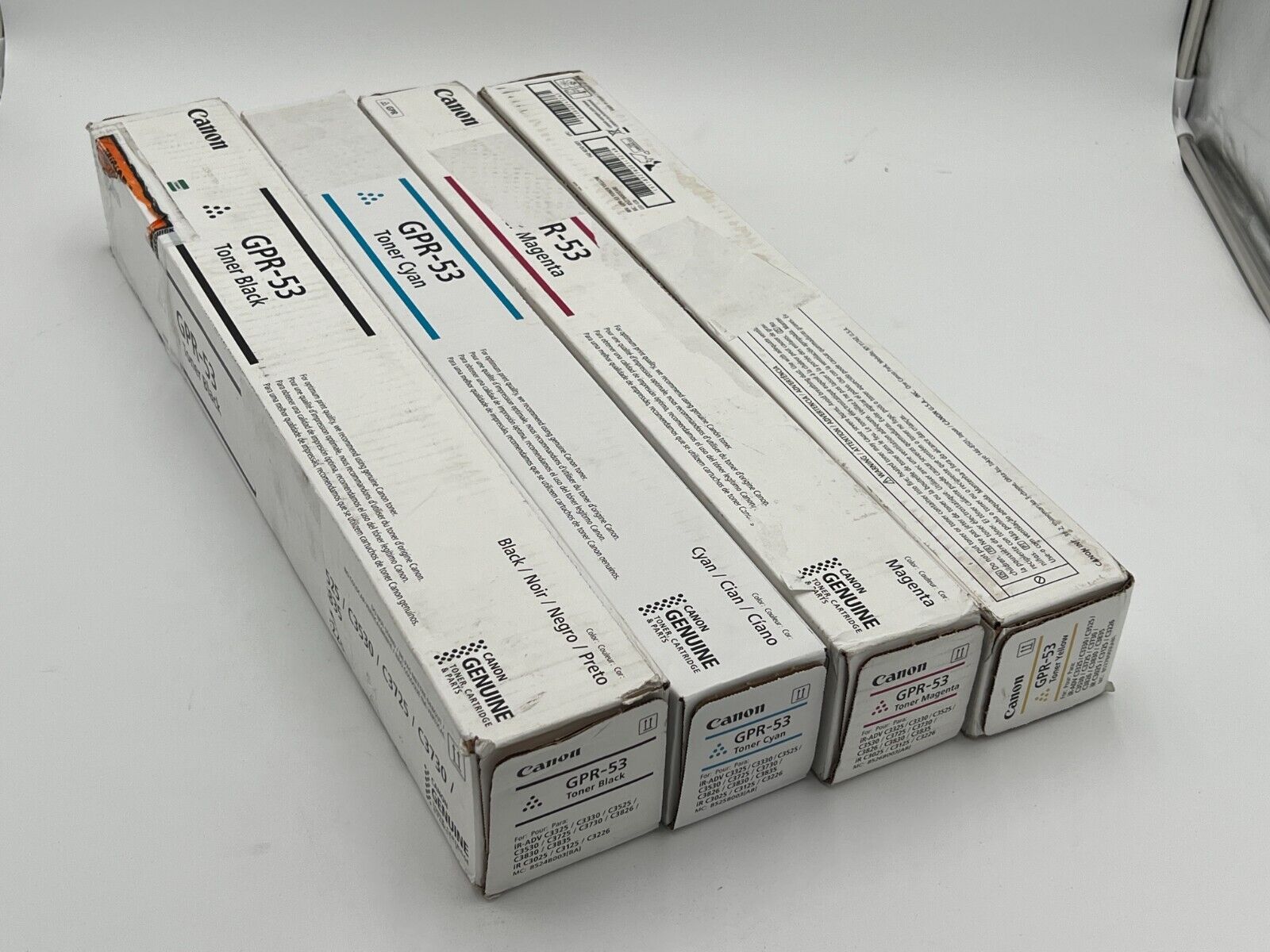 Canon GPR-53 Toner Cartridge Set X4 - K,C,M,Y - IR C3320 C3325 C3330 NEW Genuine