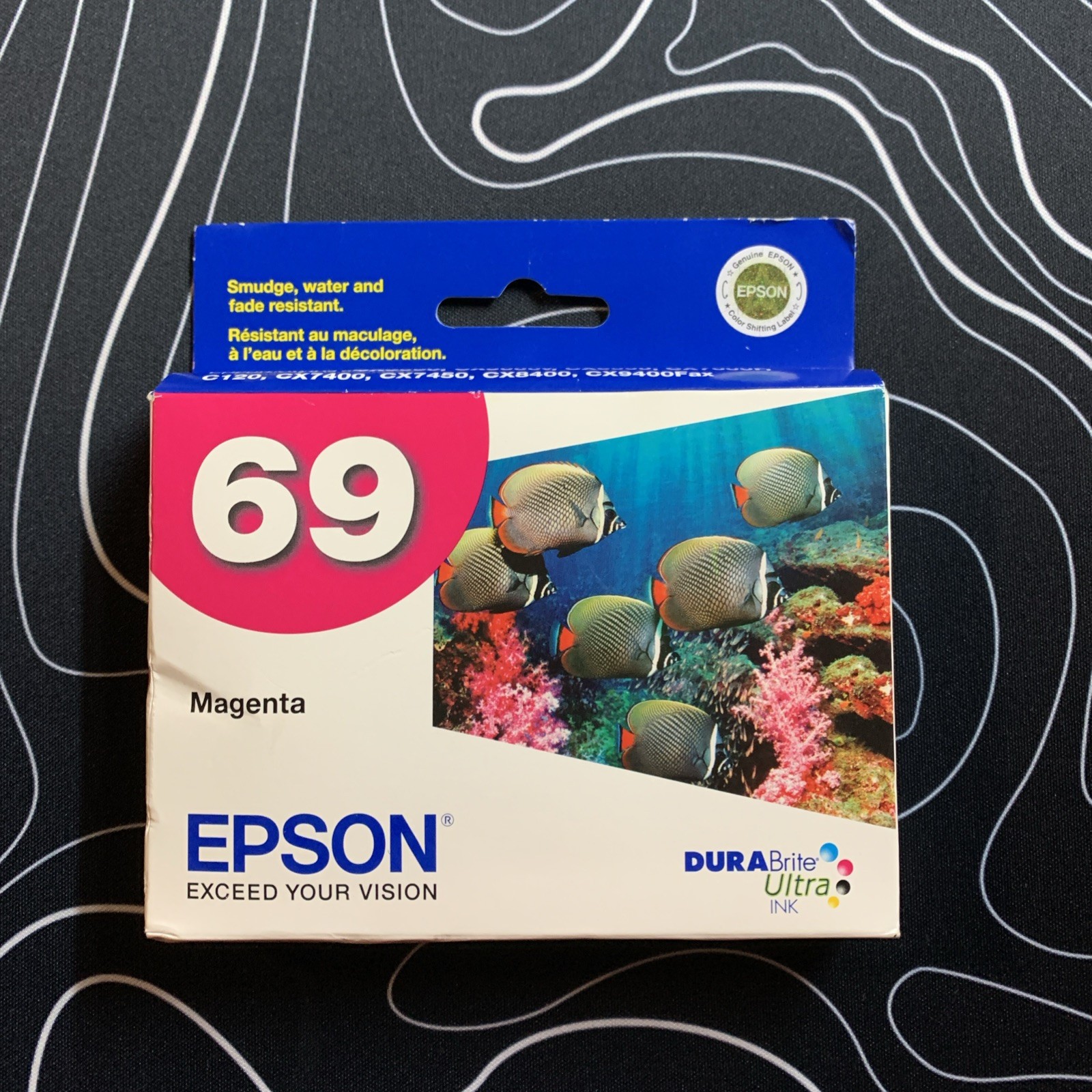 EPSON 69 Genuine Original Magenta Ink Cartridge Single Stylus C13T069320 Exp2011