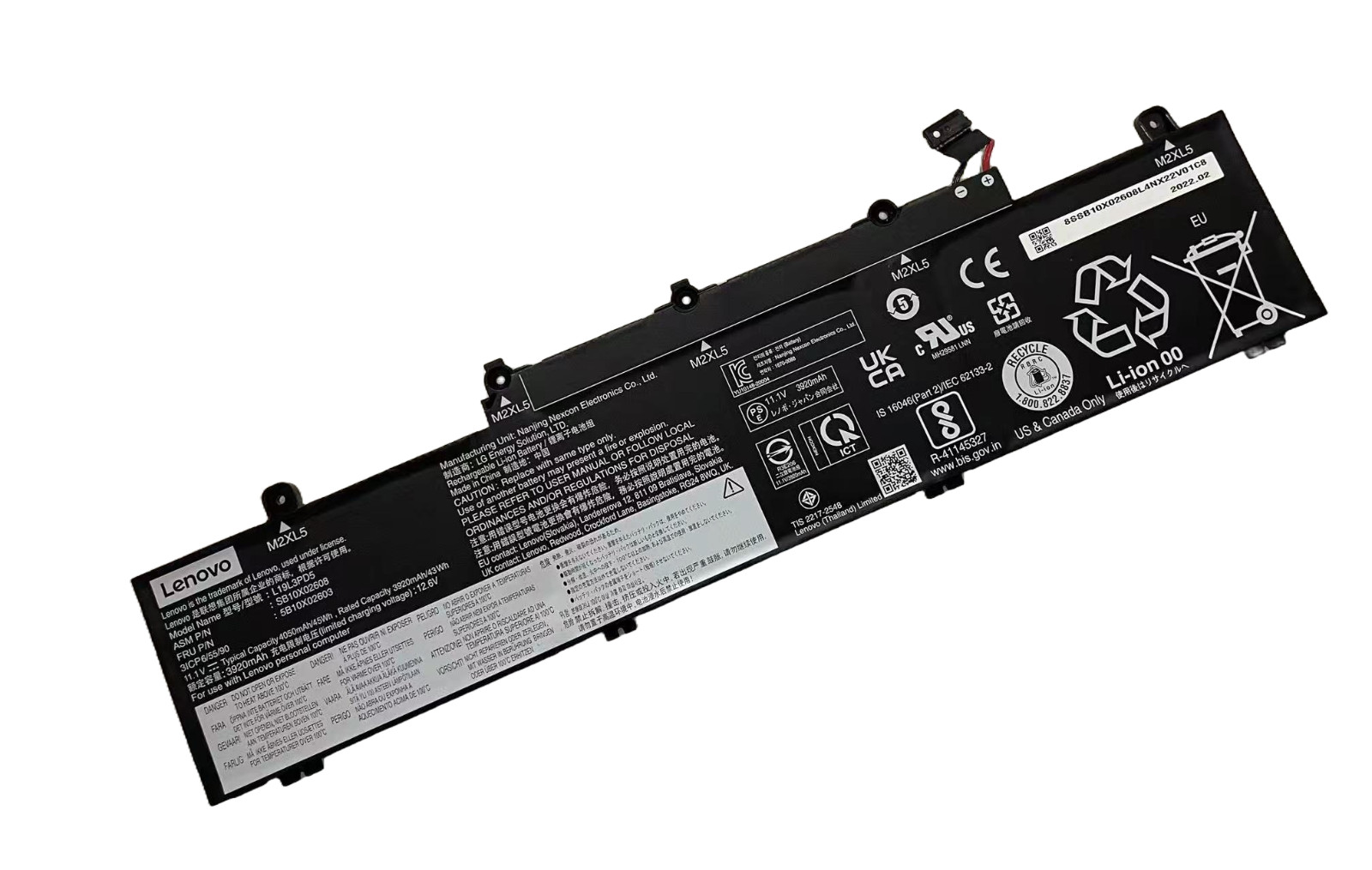Genuine L19D3PD5 L19L3PD5 L19M3PD5 Battery for Lenovo ThinkPad E14 E15 2nd Gen