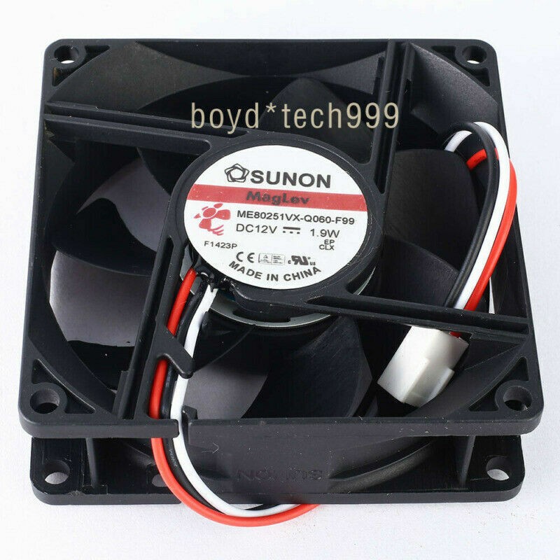 For Sunon ME80251VX-Q060-F99 DC 12V 1.9W 8025 3-line 8CM 80x80x25mm Cooling Fan